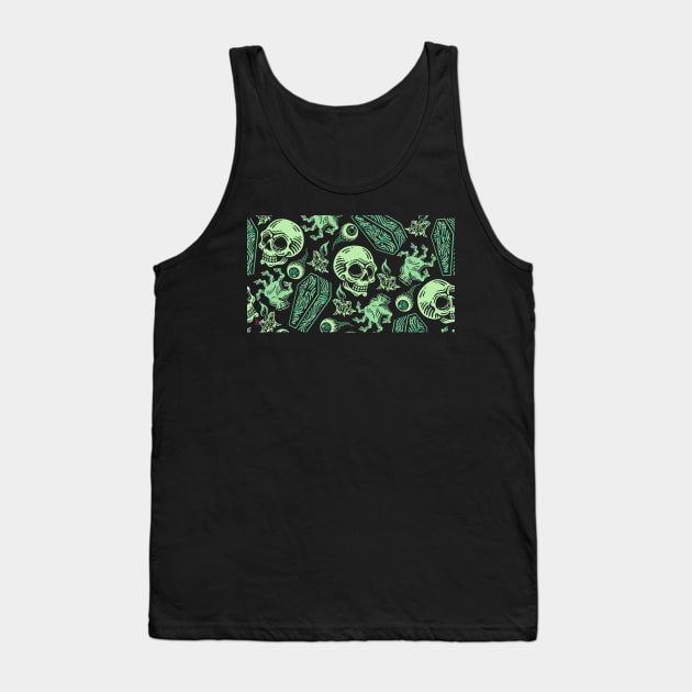 Halloween Pattern Tank Top by Viper Unconvetional Concept